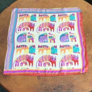 💕NEW💕 5⭐️ 100% SILK Laurel Burch design Scarf